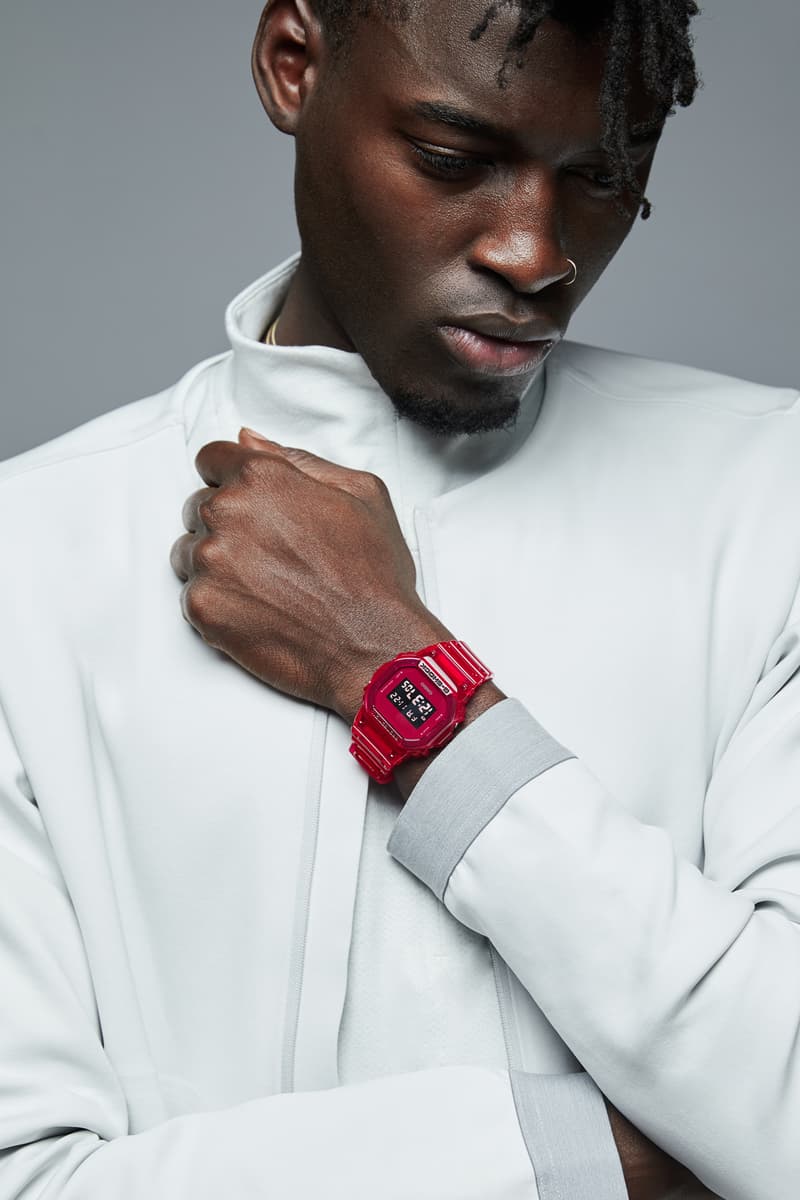 G-SHOCK Fall 2019 Skeleton Series Three Colorways shock resistance water resistance up to 200M a new stopwatch multi-functioning alarm a countdown timer EL backlight Flash Alert one-tone chromatic color casing and band in transparent jelly style nostalgia technology