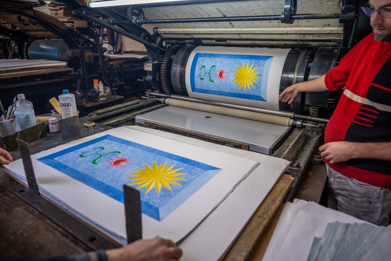 Greg Parma Smith 'Landscape Growth Panel' Prints JRP Editions Copper Oxide Green Warm Celestial Blue Lavender Coral Flower Sun MAMCO Genève