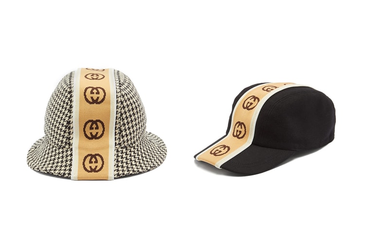 Gucci Applies Intarsia "GG" Stripe on Latest Headwear