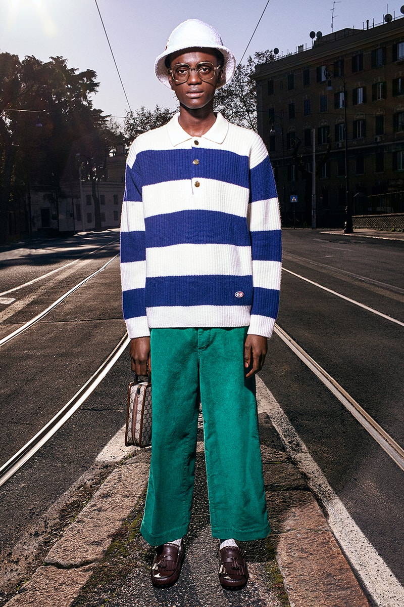 Gucci Pre-Fall 2020 Lookbook Alessandro Michele Bruce Gilden Photographed Roma Italy Collection Closer Look Menswear Tailoring Sportswear GG