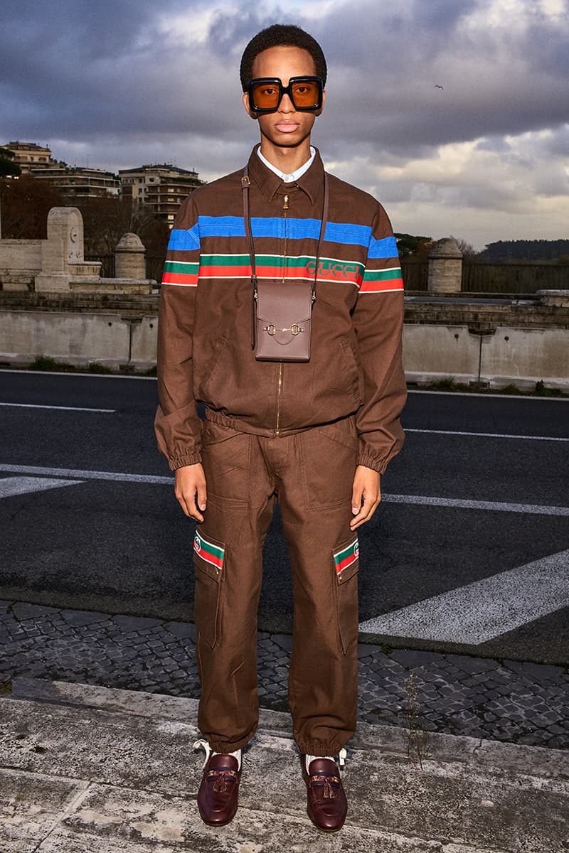 Gucci Pre-Fall 2020 Lookbook Alessandro Michele Bruce Gilden Photographed Roma Italy Collection Closer Look Menswear Tailoring Sportswear GG