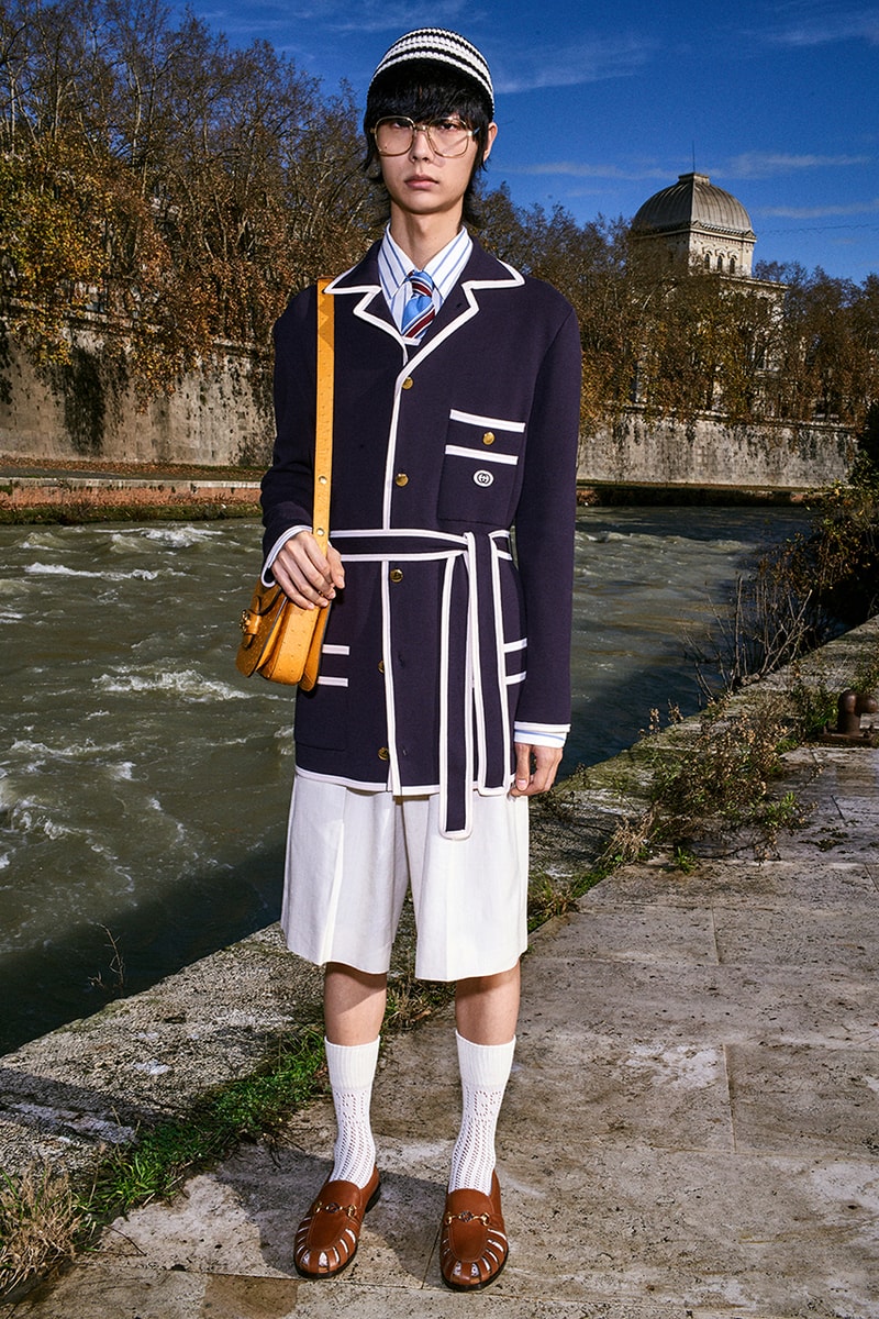 Gucci Pre-Fall 2020 Lookbook Alessandro Michele Bruce Gilden Photographed Roma Italy Collection Closer Look Menswear Tailoring Sportswear GG