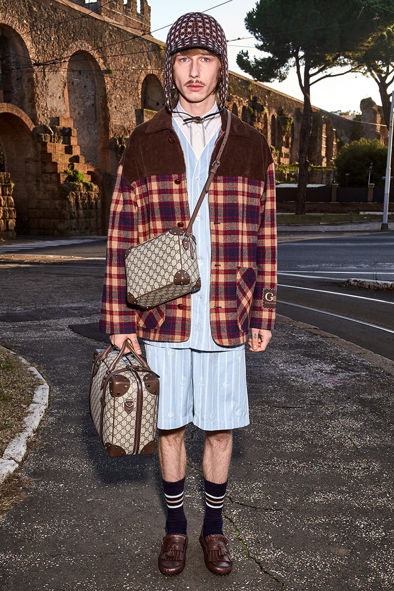 Gucci Pre-Fall 2020 Lookbook Alessandro Michele Bruce Gilden Photographed Roma Italy Collection Closer Look Menswear Tailoring Sportswear GG