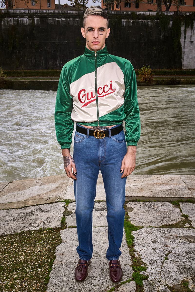 Gucci Pre-Fall 2020 Lookbook Alessandro Michele Bruce Gilden Photographed Roma Italy Collection Closer Look Menswear Tailoring Sportswear GG