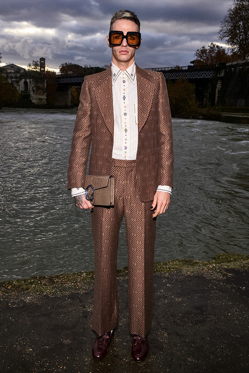 Gucci Pre-Fall 2020 Lookbook Alessandro Michele Bruce Gilden Photographed Roma Italy Collection Closer Look Menswear Tailoring Sportswear GG