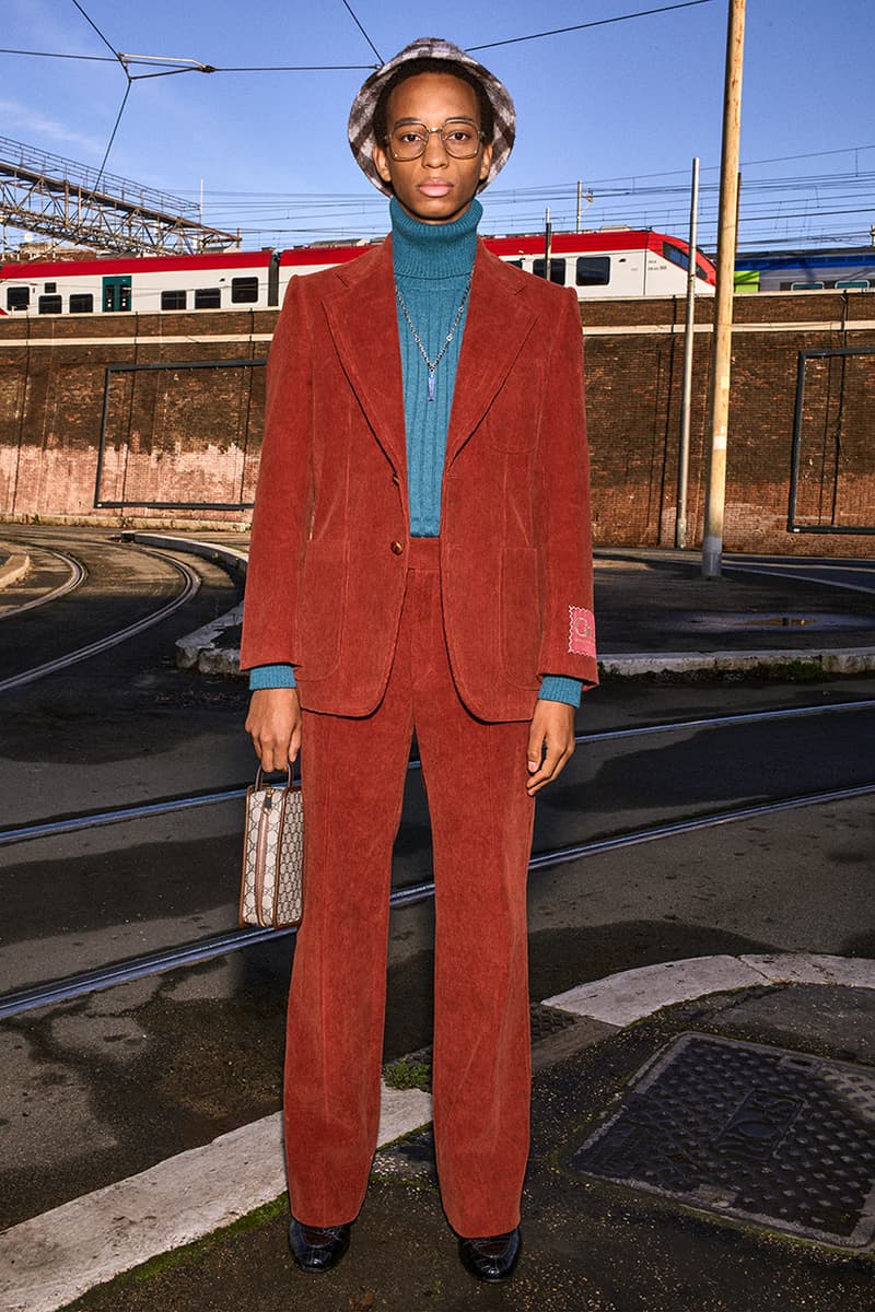 Gucci Pre-Fall 2020 Lookbook Alessandro Michele Bruce Gilden Photographed Roma Italy Collection Closer Look Menswear Tailoring Sportswear GG