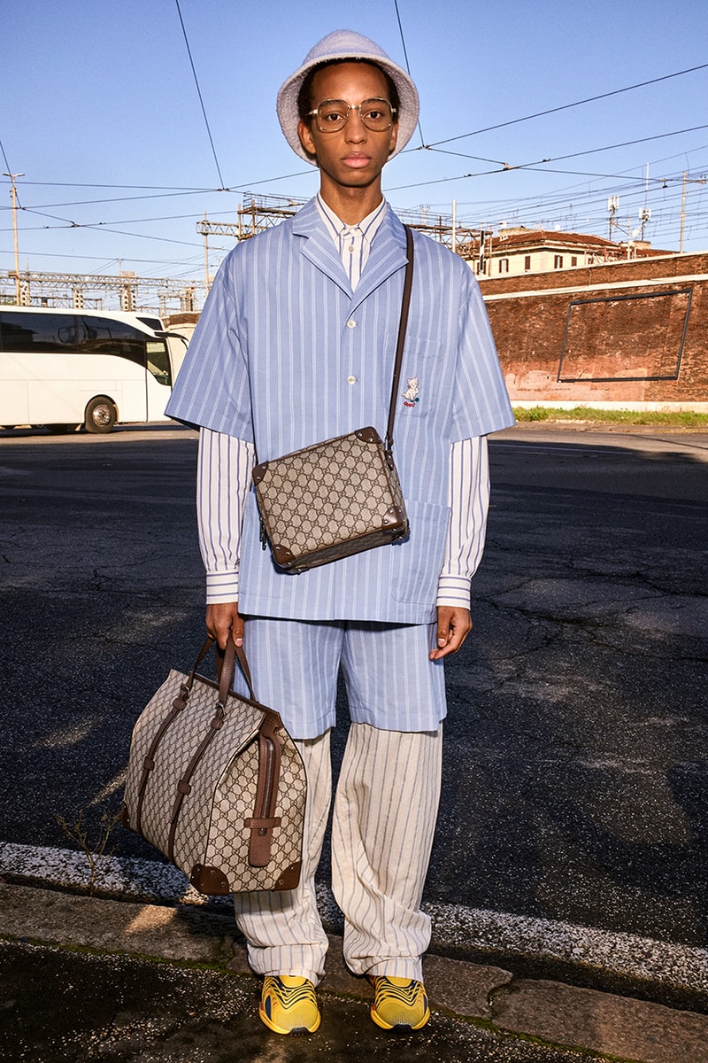Gucci Pre-Fall 2020 Lookbook Alessandro Michele Bruce Gilden Photographed Roma Italy Collection Closer Look Menswear Tailoring Sportswear GG