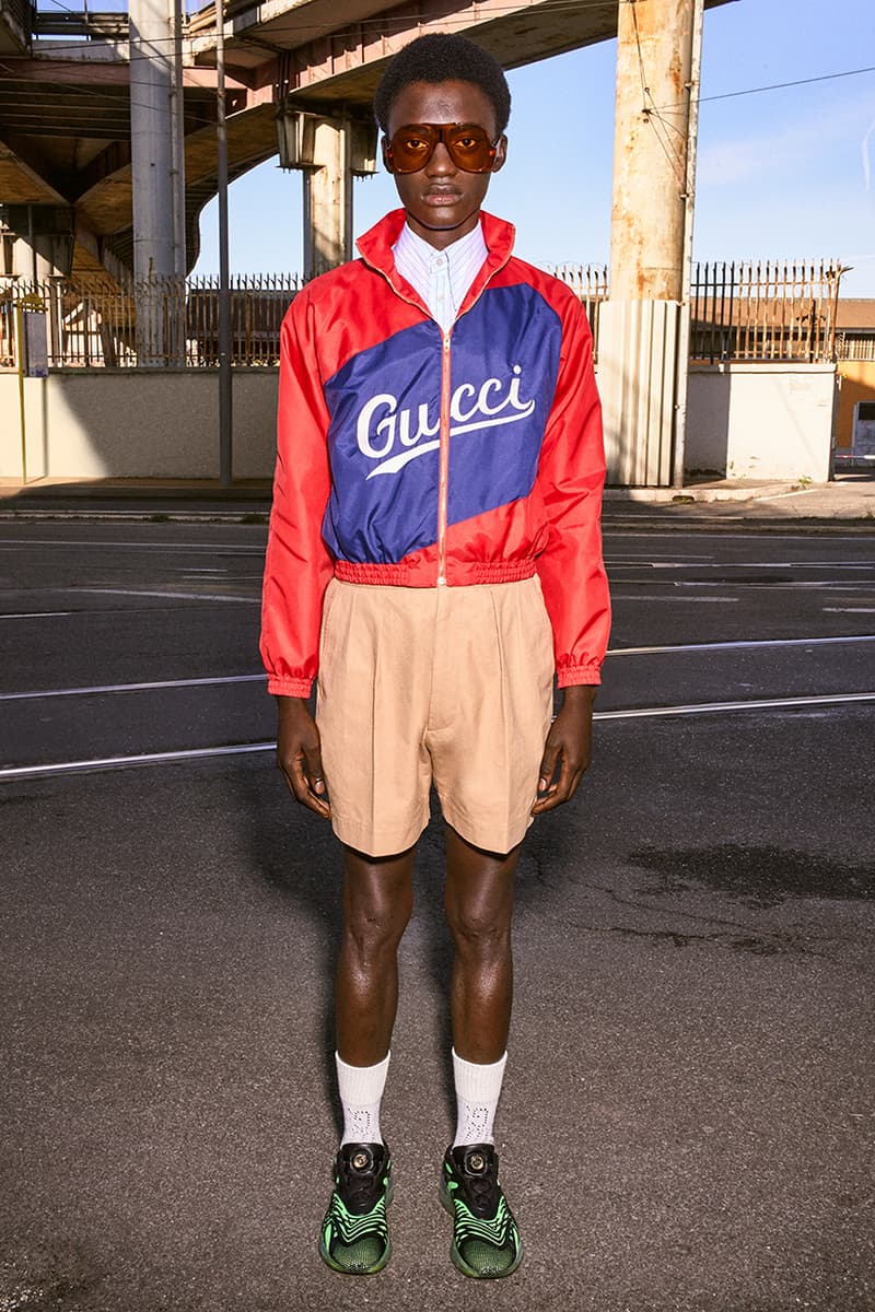 Gucci Pre-Fall 2020 Lookbook Alessandro Michele Bruce Gilden Photographed Roma Italy Collection Closer Look Menswear Tailoring Sportswear GG