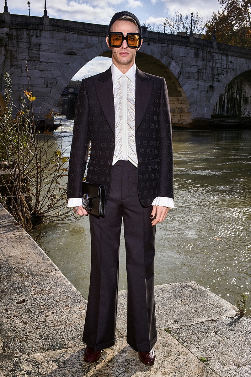 Gucci Pre-Fall 2020 Lookbook Alessandro Michele Bruce Gilden Photographed Roma Italy Collection Closer Look Menswear Tailoring Sportswear GG