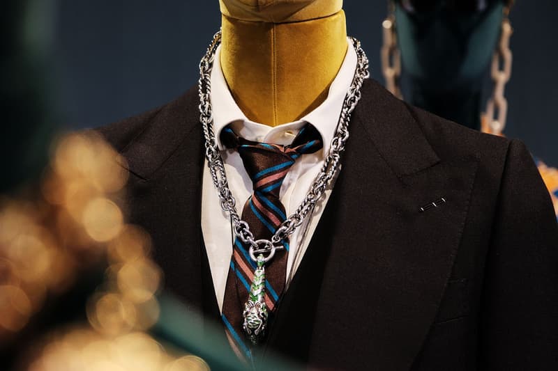 Gucci Spring/Summer 2020 Collection Preview ss20 first look sneaker clothing menswear accessories chain link necklace glasses hat jacket alessandro michele