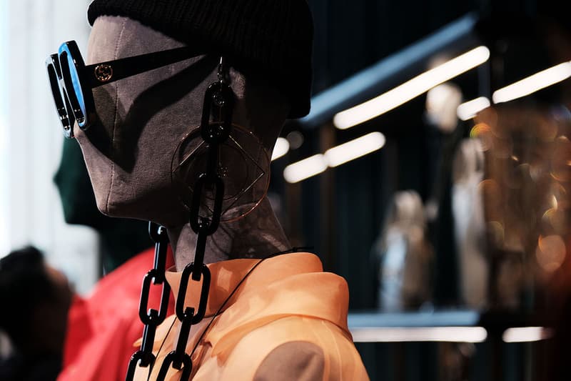 Gucci Spring/Summer 2020 Collection Preview ss20 first look sneaker clothing menswear accessories chain link necklace glasses hat jacket alessandro michele