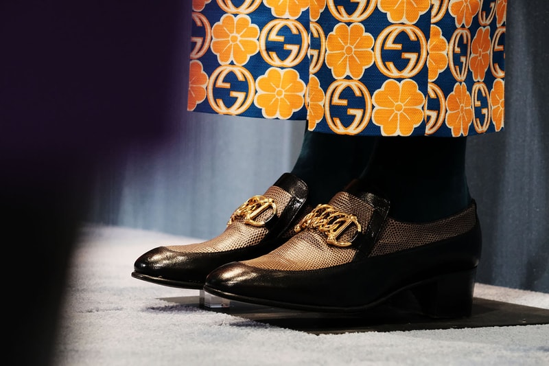 Gucci Spring/Summer 2020 Collection Preview ss20 first look sneaker clothing menswear accessories chain link necklace glasses hat jacket alessandro michele