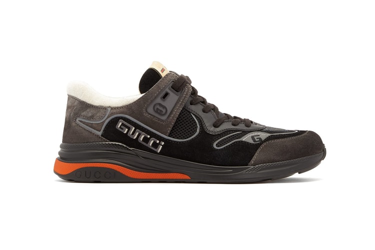Gucci Adds Distressed "Black/Grey" Suede & Leather to Retro-Tinged UltraPace