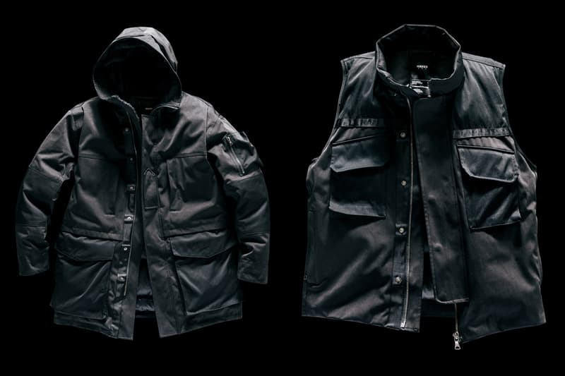 HAVEN Artillery Parka Ballistic Vest insulated down fall winter 2019 collection komatsu hokkaido japanese polartec 700 fill outerwear jackets nylon twill ykk excella zipper mil spec