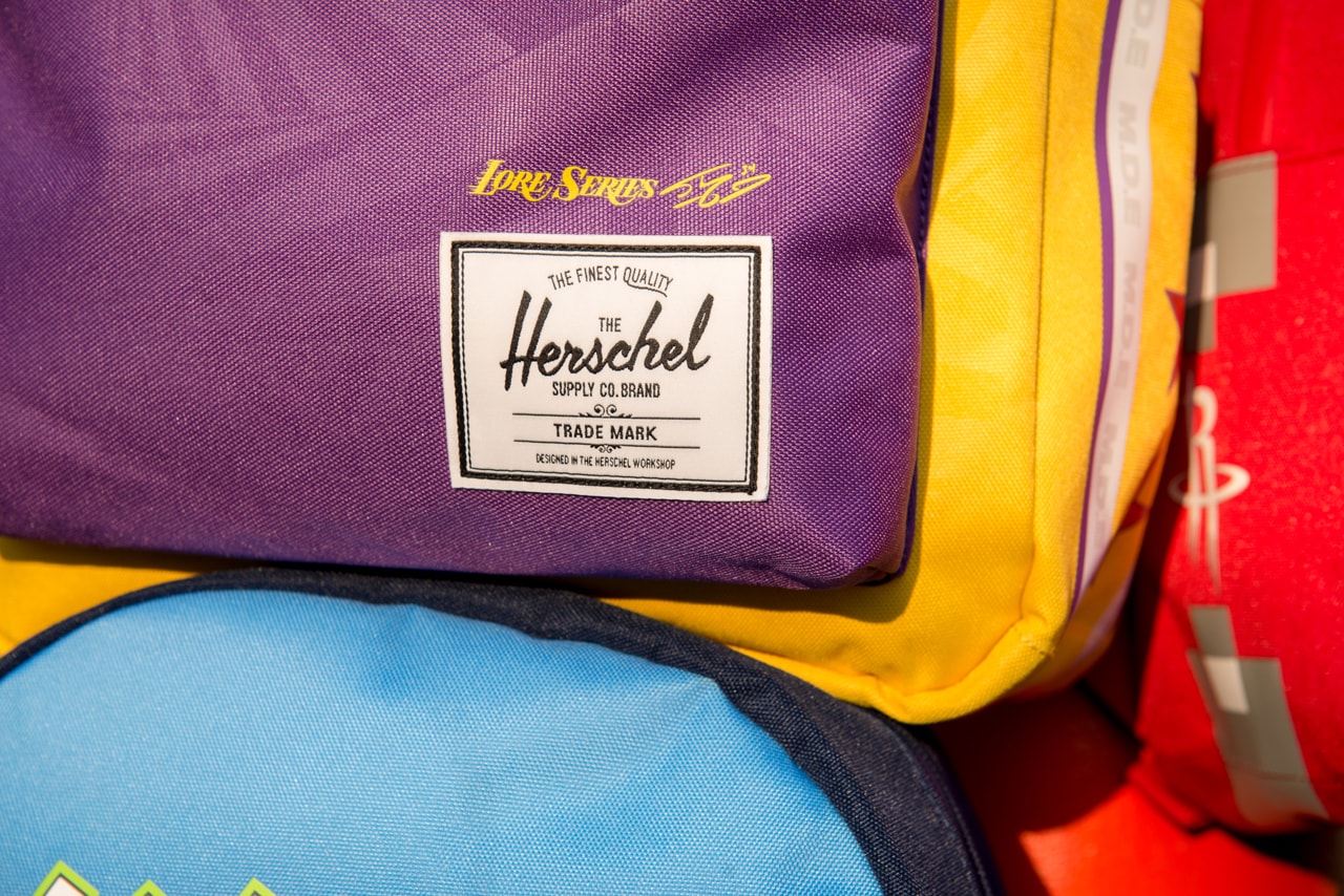 Herschel Supply x NBA City Edition Holiday 2019 vibrant colorways screen-printed team logo backpacks hip-packs 30 NBA teams