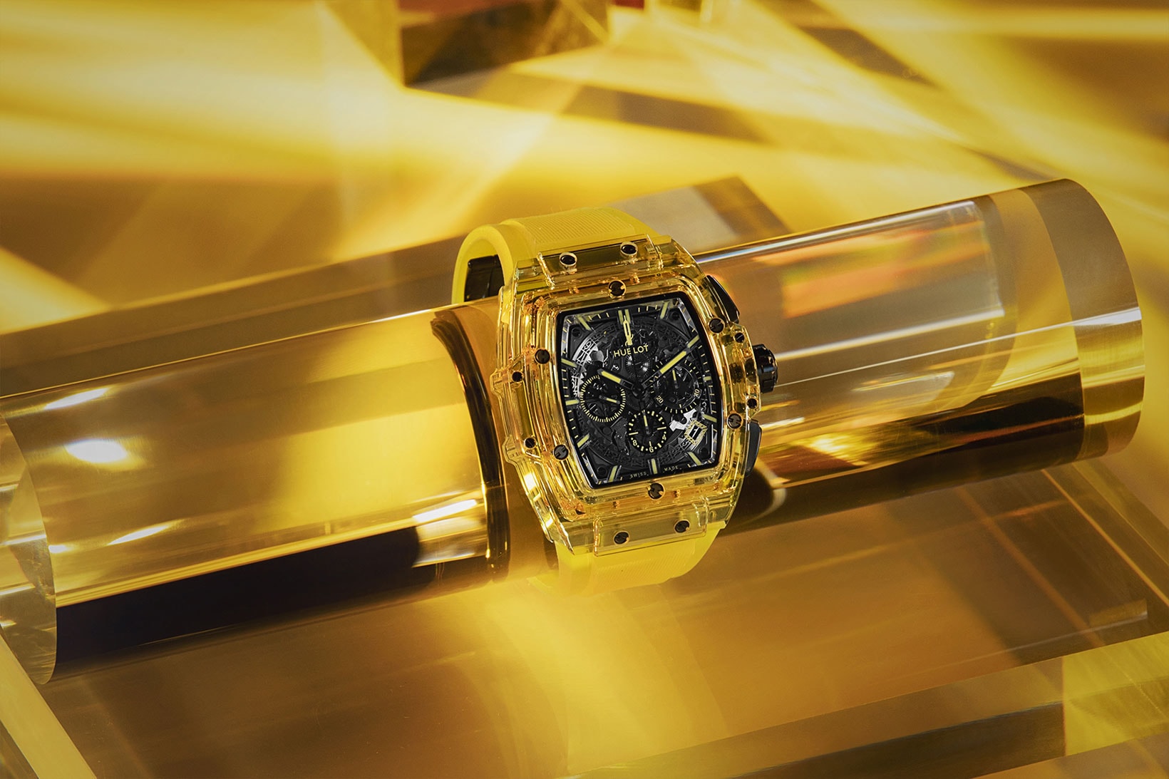 Hublot Launches World's First Yellow Sapphire Watch Timepieces Sapphire Spirit of Big Bang