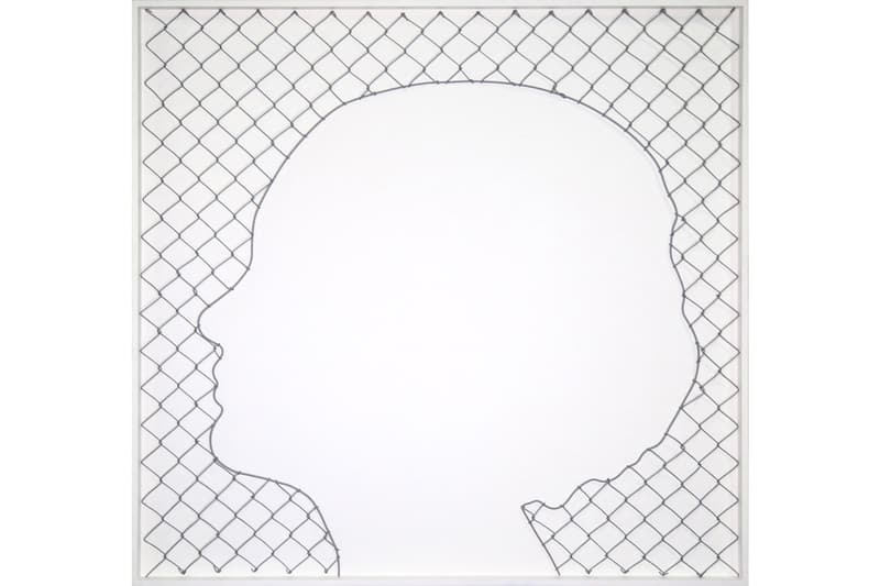 Icy and Sot "Social Motion" Galerie C.O.A Exhibit Paintings Cut Steel Motion Figures Fence Chain Link