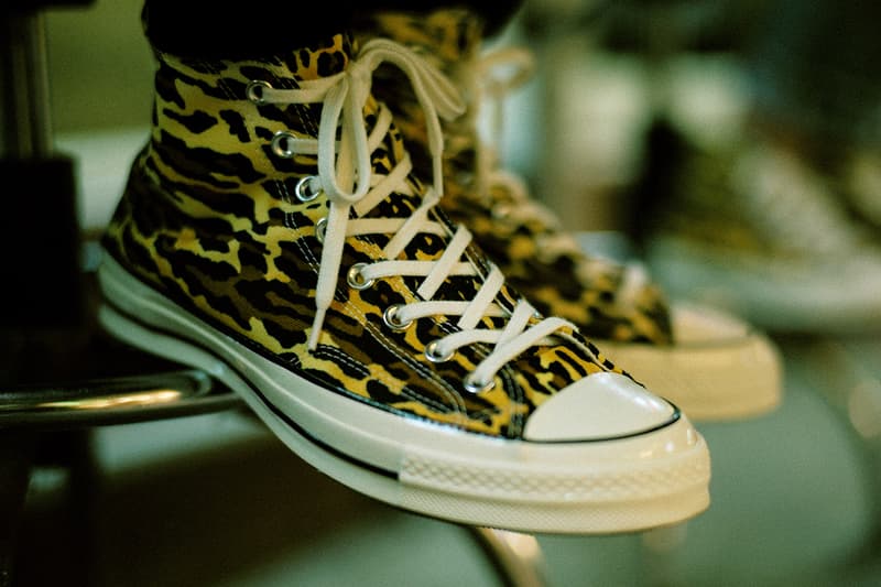 invincible wacko maria converse chuck taylor 70 high low camo cheetah leopard brown yellow black green release date info photos price 167497C egret 167498C olive december 14