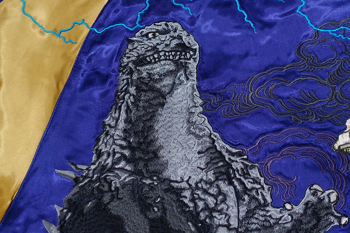 Godzilla Store Souvenir Jacket Release jackets outerwear embroidery sukajan japanese 