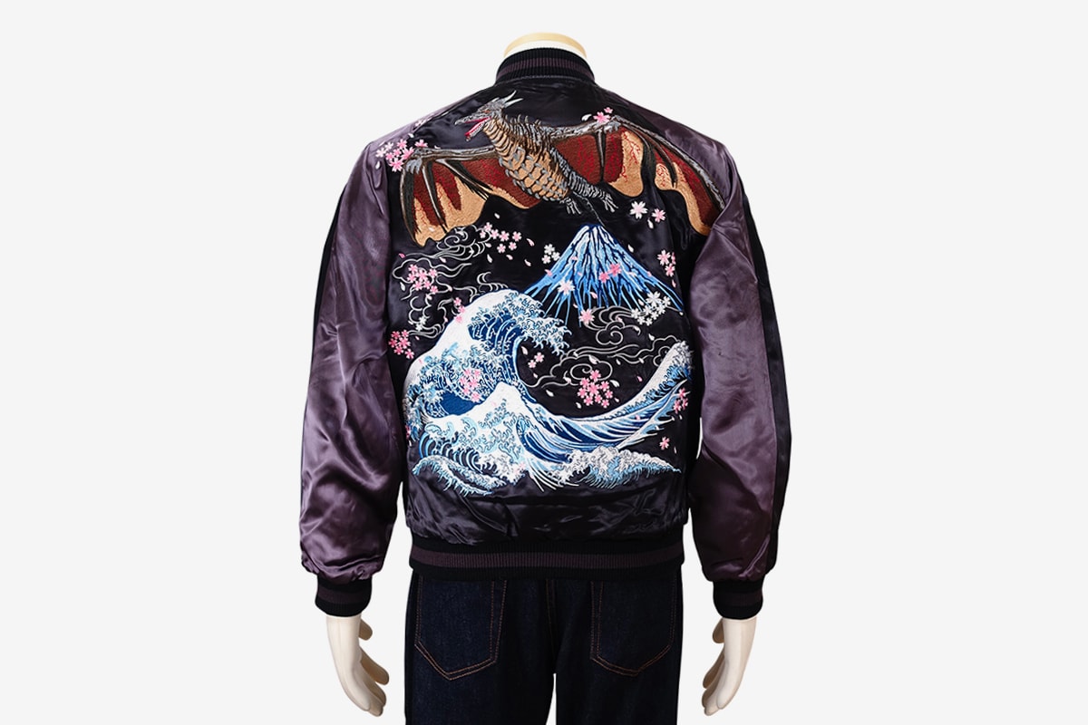 Godzilla Store Souvenir Jacket Release jackets outerwear embroidery sukajan japanese 