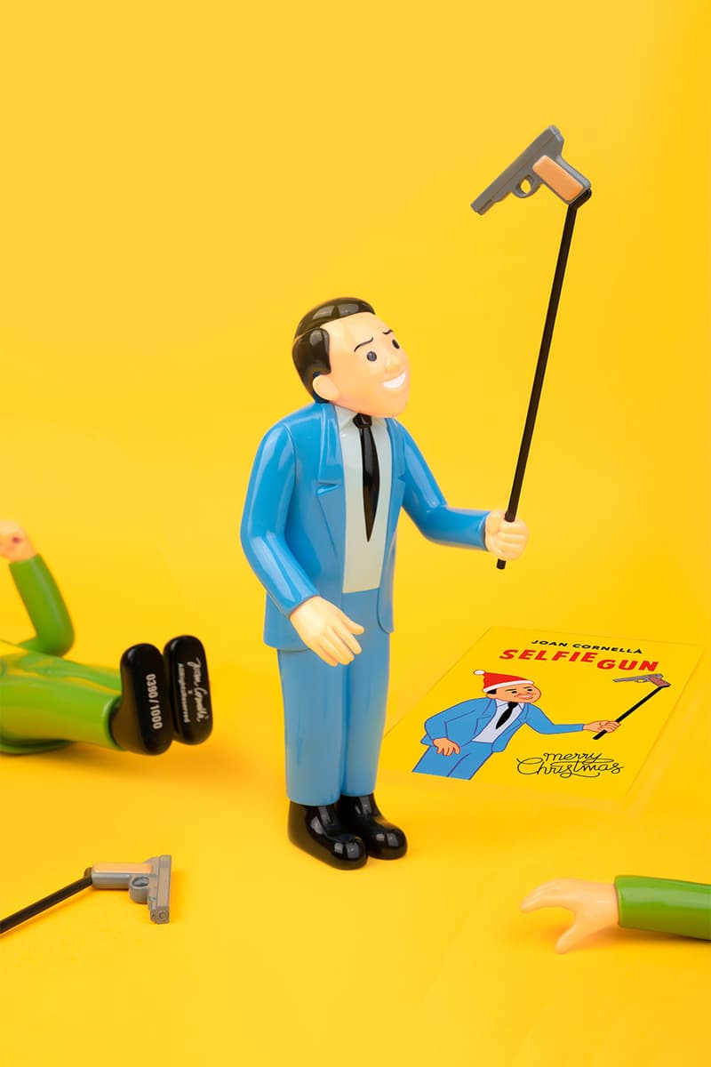 Joan Cornellà Vinyl Figure SELFIE GUN Blue Edition satire sculpture artist comic allrightsreserved