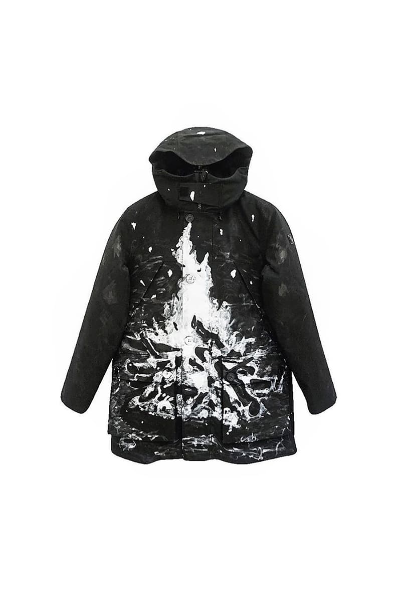 Joshua Vides x Woolrich 'Snow Room' Collaboration GORE-TEX Storm Parka The Bowery Mission Charity Donations Artist Black White Installation Clothing Winter 2019 Coats Jackets New York City Flagship Store Release Information