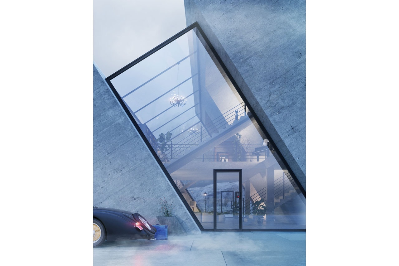 Karina Wiciak Wamhouse Studio Famous Logo House Series Concept Mitsubishi adidas Chrysler Renault Glass Concrete 