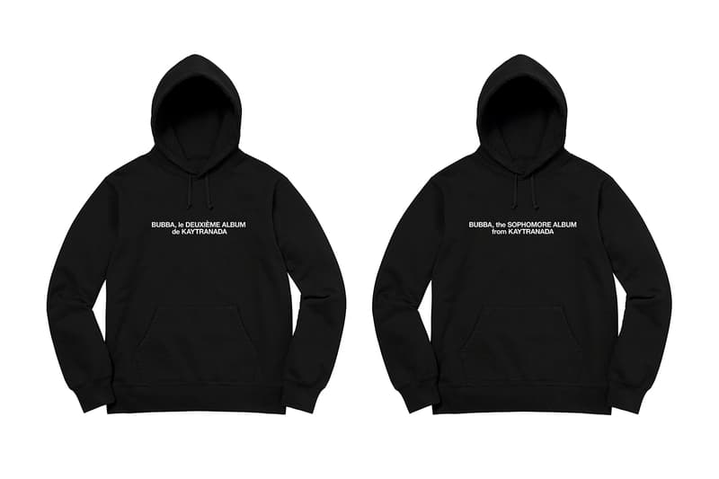 KAYTRANADA 'Bubba' Album Merchandise Liam MacRae Faysal Matin french canadian producer 99.9% sophomore lp electronic hip-hop t-shirts hooded sweatshirts black white