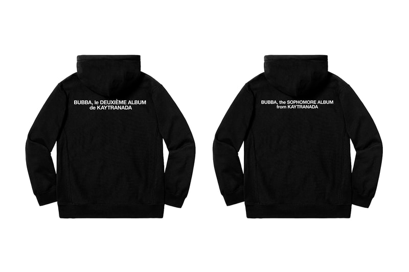 KAYTRANADA 'Bubba' Album Merchandise Liam MacRae Faysal Matin french canadian producer 99.9% sophomore lp electronic hip-hop t-shirts hooded sweatshirts black white 