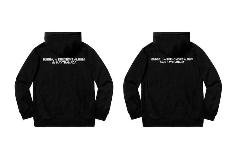 KAYTRANADA 'Bubba' Album Merchandise Liam MacRae Faysal Matin french canadian producer 99.9% sophomore lp electronic hip-hop t-shirts hooded sweatshirts black white