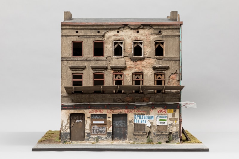 KIRK Gallery "Up the Wall" Exhibition Joshua Smith Etam Cru Sainer Bezt Miniature Building Mural Lodz Poland