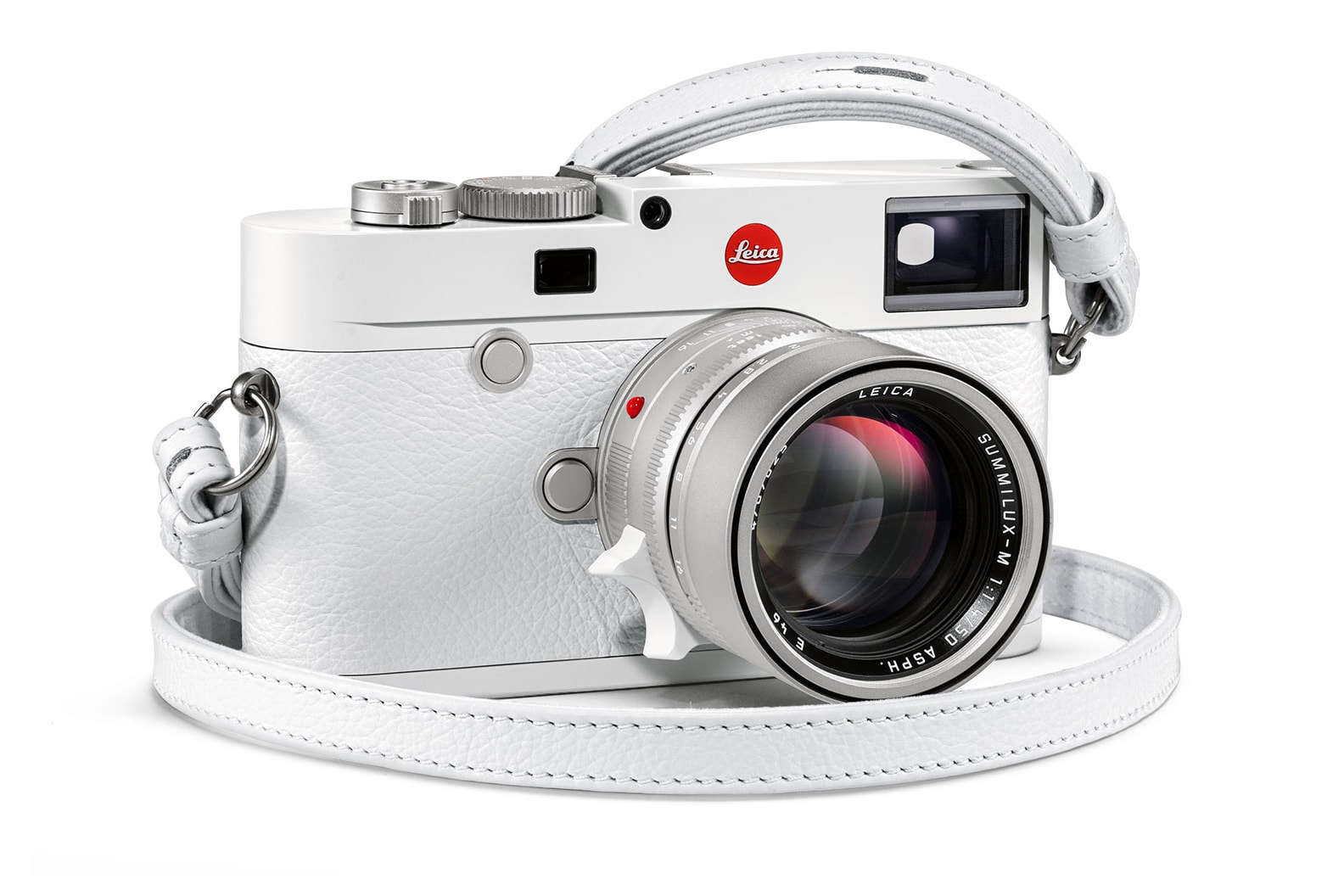 Leica All-White Limited-Edition M10 News cameras german leitz red dot summilux lens film range finder Leica M6 Leica M3 