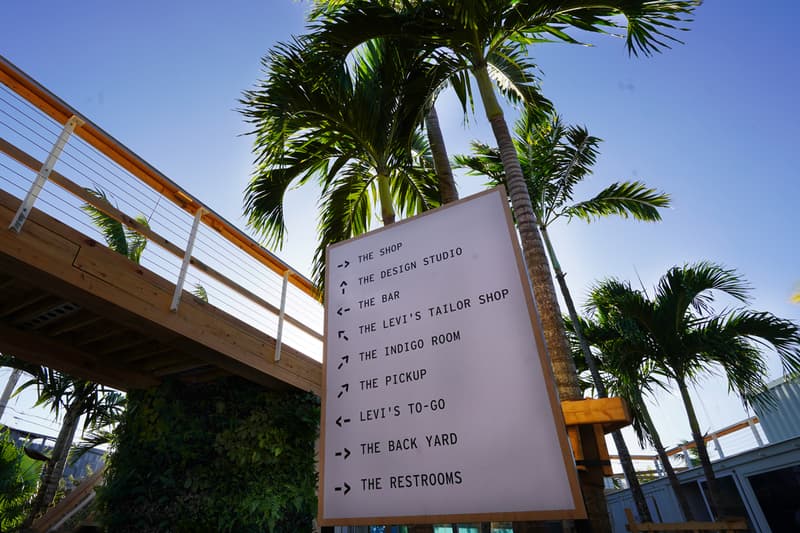 Levi's Haus Miami Pop-Up Customization Space Info Art Basel 2019 Design Studio with Future Finish Tailor Shop Jeans futura gianni lee shepard fairey collaboration