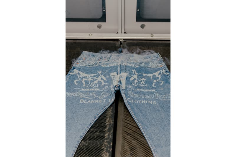 Levi's Haus Miami Pop-Up Customization Space Info Art Basel 2019 Design Studio with Future Finish Tailor Shop Jeans futura gianni lee shepard fairey collaboration