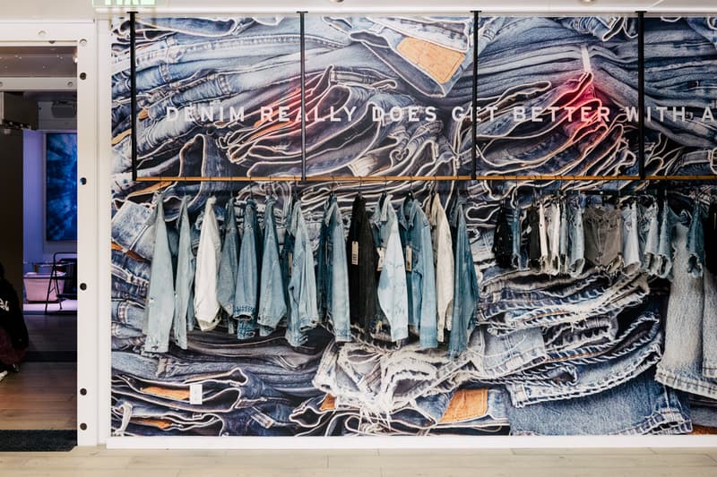 Levi's Haus Miami Pop-Up Customization Space Info Art Basel 2019 Design Studio with Future Finish Tailor Shop Jeans futura gianni lee shepard fairey collaboration