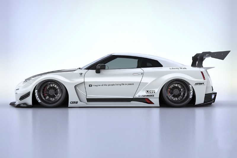 Liberty Walk LB-Silhouette Works GT 35GT-RR Info supercar Nissan Stance Widebody wide speed cars automotive GTR 