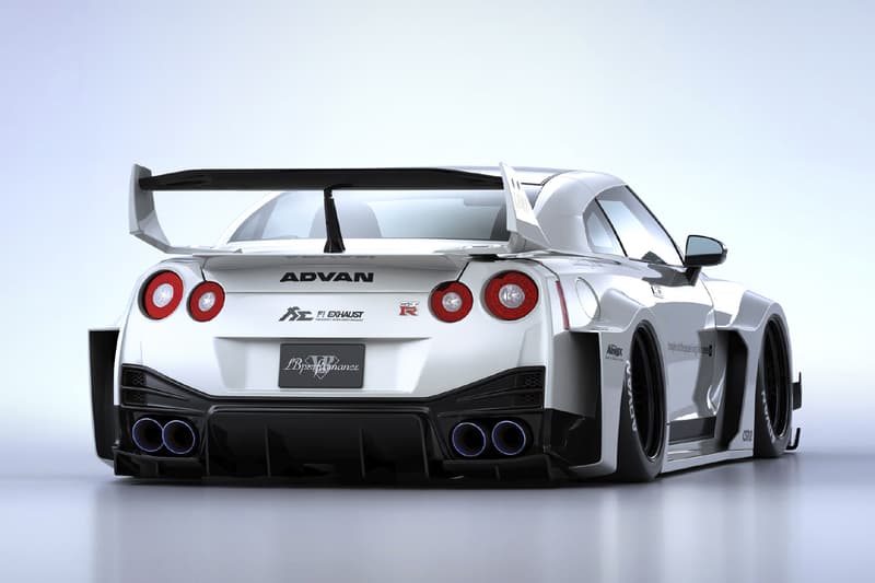 Liberty Walk LB-Silhouette Works GT 35GT-RR Info supercar Nissan Stance Widebody wide speed cars automotive GTR
