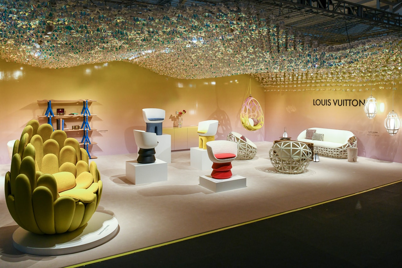 Louis Vuitton Objets Nomades Design Майами Эндрю Кудлесс зыбь волна полка искусство Базель мебель коллаборация Флорида