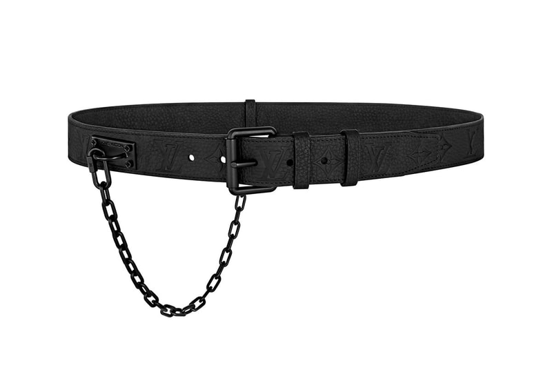 Louis Vuitton Virgil Abloh Designed Belt Collection Release Monogram Eclipse canvas buckle Pouch info Buy