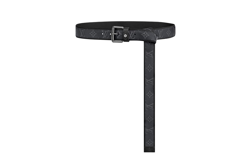 Louis Vuitton Virgil Abloh Designed Belt Collection Release Monogram Eclipse canvas buckle Pouch info Buy