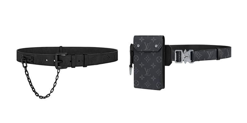 louis vuitton mens belt with pouch