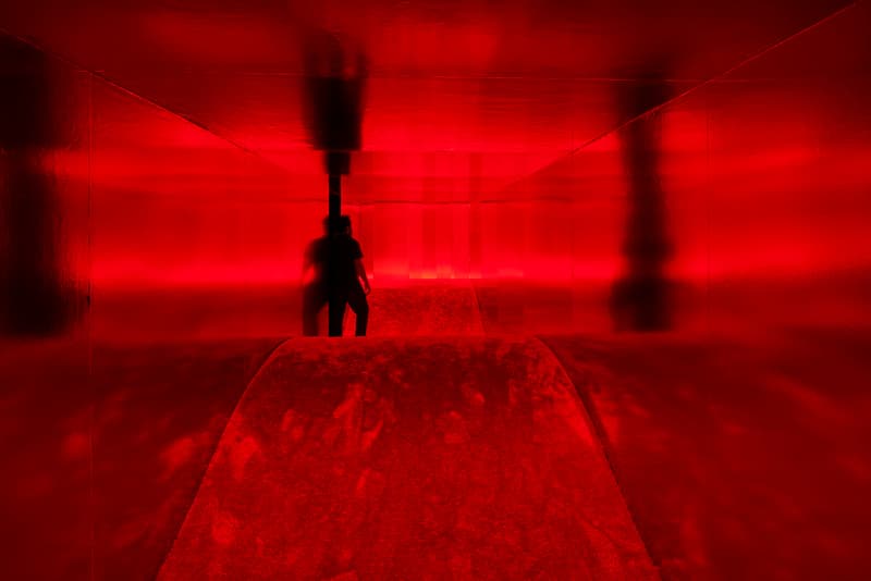 Lucio Fontana "Spatial Environments" Exhibition Hauser & Wirth Gallery Los Angeles Spatialism Installations Neon Light