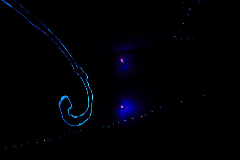Lucio Fontana "Spatial Environments" Exhibition Hauser & Wirth Gallery Los Angeles Spatialism Installations Neon Light