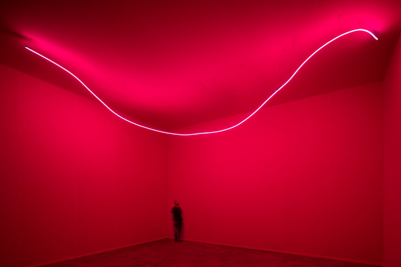 Lucio Fontana "Spatial Environments" Exhibition Hauser & Wirth Gallery Los Angeles Spatialism Installations Neon Light