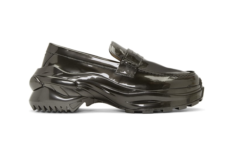 maison margiela cross ridge sole loafer derby buy cop purchase bronze riace dull grey release information ssense chunky formal sneaker