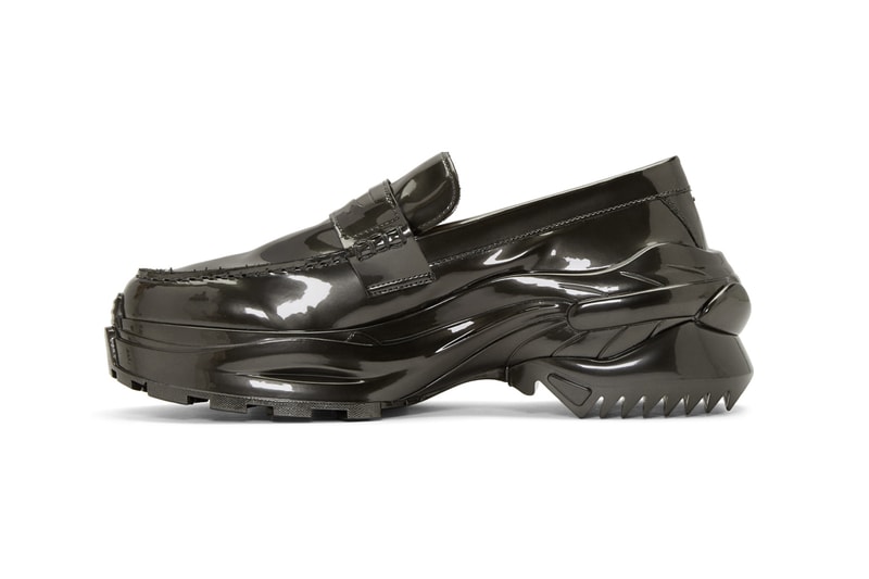 maison margiela cross ridge sole loafer derby buy cop purchase bronze riace dull grey release information ssense chunky formal sneaker