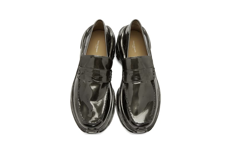 maison margiela cross ridge sole loafer derby buy cop purchase bronze riace dull grey release information ssense chunky formal sneaker