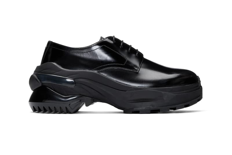 Maison Margiela Black Cross Loafers derby dress shoes footwear sneakers trainers runners leather penny atelier made in italy kicks sartorial bespoke polished reconstruction reworked