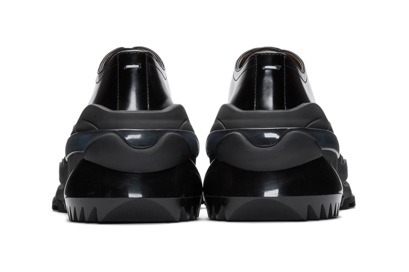 Maison Margiela Black Cross Loafers derby dress shoes footwear sneakers trainers runners leather penny atelier made in italy kicks sartorial bespoke polished reconstruction reworked