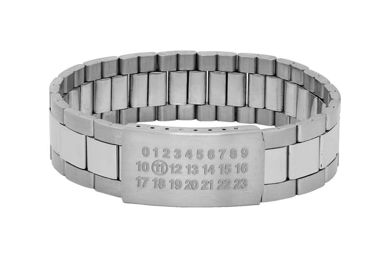 Maison Margiela Drops Silver Oyster Watch Strap Bracelet